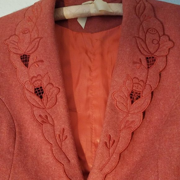 Vintage 80s German Style Alpine Blazer Medium - Picture 5 of 7